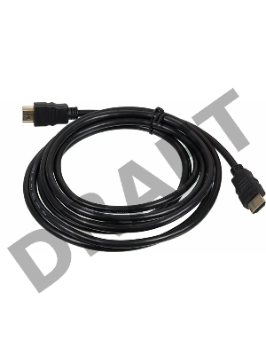 Кабель аудио-видео High Speed ver.1.4 HDMI (m)/HDMI (m) 3м. Позолоченные контакты черный