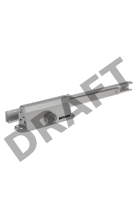 Доводчик дверной со скользящей тягой для установки на дверь весом до 65 кг