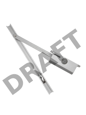 Доводчик дверной со скользящей тягой для установки на дверь весом до 65 кг