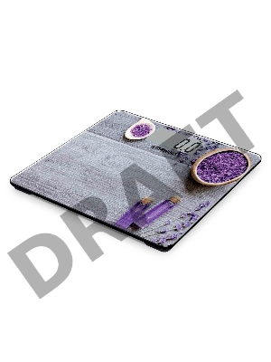 Весы напольные электронные Starwind SSP6031 макс.180кг рисунок/фиолетовый