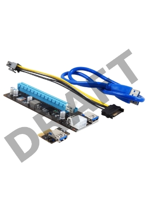 RISER CARD  MINING MAXI for GPU 250W+ , OEM {100}