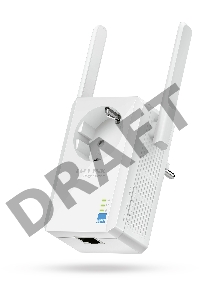 Сетевой адаптер TP-Link SOHO  TL-WA860RE 300Mbps Wireless N Wall Plugged Range Extender with AC Passthrough, QCA(Atheros), 2T2R, 2.4GHz, 802.11b/g/n, 1 10/100Mbps LAN port, Range Extender button, Range Extender mode, suppo поставляется без кабеля RJ-45