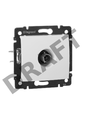 Телевизионная проходная розетка Legrand Valena 774431, белая, 14дБ