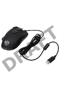 Мышь SunWind SW-M850G черный оптическая (6400dpi) USB для ноутбука (9but)