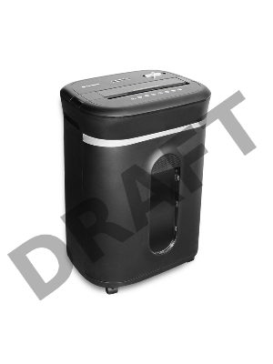 Шредер ГЕЛЕОС УМ28-4, DIN P-4 (4 ур-нь секр.), фрагмент 3,9х30мм,  19-21 лист (70г/м2), CD/пл.карты/скрепки/скобы, 28 литров