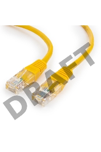 Патч-корд UTP Cablexpert PP12-10M/Y кат.5e, 10м, литой, многожильный (жёлтый)