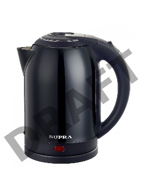 Чайник электрический Supra KES-2003N 2л. 1500Вт черный, нержавеющая сталь