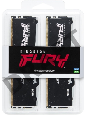 Модуль памяти Kingston 32GB 5200MT/s DDR5 CL40 DIMM (Kit of 2) FURY Beast RGB