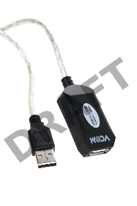 Кабель VCOM VUS7049-5M  USB2.0-repeater, удлинительный активный <Am-->Af> 5м