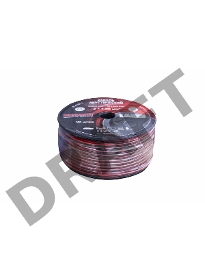 Кабель акустический REXANT 2х1,00 мм², красно-черный, бухта 100 м