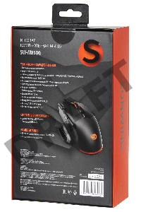 Мышь SunWind SW-M850G черный оптическая (6400dpi) USB для ноутбука (9but)