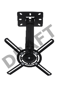 Кронштейн для проектора Buro PR05-B черный макс.13.6кг потолочный поворот и наклон