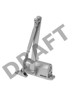 Доводчик дверной для установки на дверь весом до 45 кг