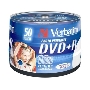 Диск DVD+R Verbatim 4.7Gb 16x Cake Box (50шт) Printable (43512)