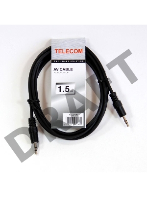Кабель соединительный Telecom 3.5 Jack (M) - 3.5 Jack (M), стерео, аудио, 1.5м <TAV7175-1.5M> 