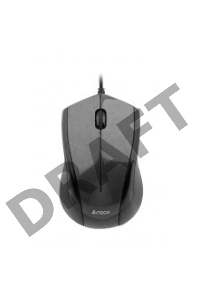 Мышь A4Tech N-400-1 (сер.глянец) USB, 2+1 кл.-кн.,провод.мышь