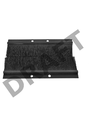 Комплект щеточного ввода в шкаф, универсальный, цвет черный