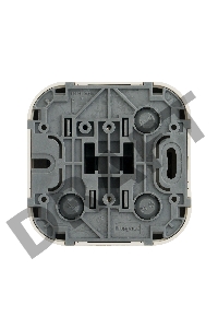 Выключатель 10A 1-клав., сл. кость Quteo