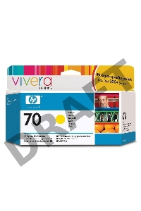 Картридж струйный HP №70 C9454A желтый для HP DJ Z2100/Z3100 (130мл)