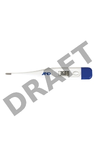 Термометр электронный A&D DT-501 белый/синий