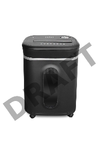 Шредер ГЕЛЕОС УМ28-4, DIN P-4 (4 ур-нь секр.), фрагмент 3,9х30мм,  19-21 лист (70г/м2), CD/пл.карты/скрепки/скобы, 28 литров