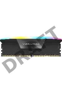 Модуль памяти Corsair Vengeance RGB  DDR5 Dimm CMH32GX5M2B5200C40 5200MHz 32GB 2x16GB Unbuffered, 40-40-40-77, XMP 3.0, Black Heatspreader, 1.25V (692850)