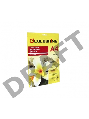 Фотобумага CG-БГ-240-А4-25 глянцевая 240г/м2, A4, 5760dpi (Mi), 25л