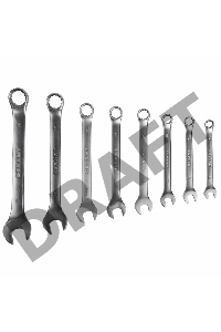 Набор ключей комбинированных REXANT (8-19 мм), 8 шт., CrV, зеркальное хромирование