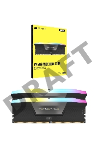 Модуль памяти Corsair Vengeance RGB  DDR5 Dimm CMH32GX5M2B5200C40 5200MHz 32GB 2x16GB Unbuffered, 40-40-40-77, XMP 3.0, Black Heatspreader, 1.25V (692850)
