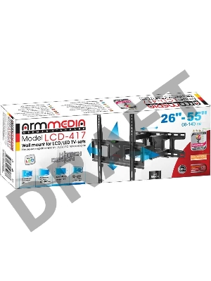 Кронштейн для телевизора Arm Media LCD-417 черный 26