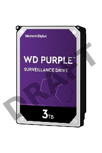 Жесткий диск Western Digital Original SATA-III 3Tb WD30PURZ Video Purple (5400rpm) 64Mb 3.5