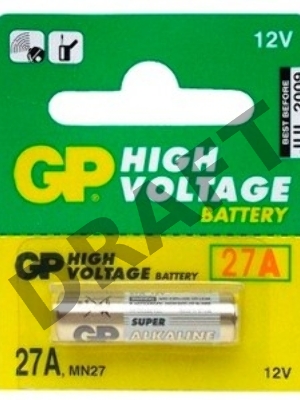 Батарейка GP 27A-BC1 (1 шт. в уп-ке)