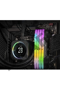 Модуль памяти Corsair Vengeance RGB  DDR5 Dimm CMH32GX5M2B5200C40 5200MHz 32GB 2x16GB Unbuffered, 40-40-40-77, XMP 3.0, Black Heatspreader, 1.25V (692850)