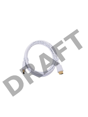 Кабель HDMI Gembird/Cablexpert , 1.8м, v1.4, 19M/19M, белый, позол.разъемы, экран, пакет(CC-HDMI4-W-6)