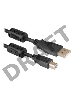 Кабель Defender USB04-06 PRO Кабель USB 2.0  для соед. 1.8м AM/BM , зол.конт, 2фер.фил.  (87430)