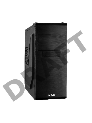 Корпус Miditower Exegate UN-603 Black, ATX, <без БП> 2*USB, Audio