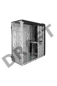 Корпус Miditower Exegate UN-603 Black, ATX, <без БП> 2*USB, Audio