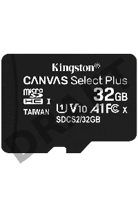 Флеш карта microSDHC 32GB microSDXC Class10 Kingston <SDCS2/32GBSP> Class10 UHS-I Canvas Select up to 100MB/s