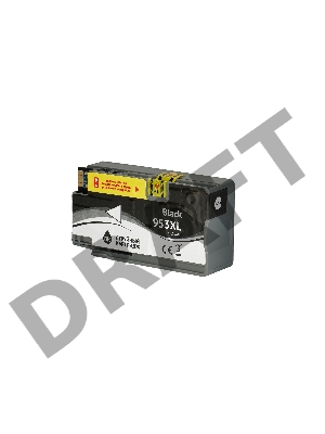 Струйный картридж Sakura L0S70AE (№953XL Black) для HP, черный, 56 мл., 2000 к.