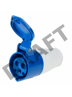 Розетка 213 переносная 2Р+РЕ 16А 220В IP44 REXANT