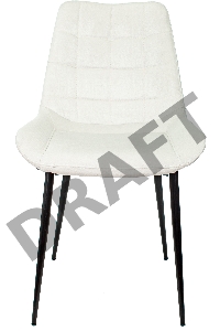 Стул для кухни Бюрократ KF-6_2 комплект 2шт молочный Velvet 20 металл черный на ножках (KF-6/VELV20_2)