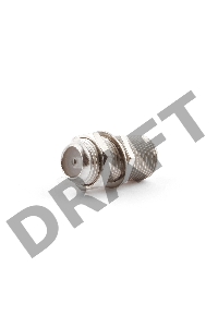 Соединитель Cablexpert APL-FF-01, F (мама) / F (мама) с гайкой и шайбой, блистер