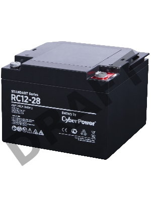Батарея SS CyberPower RC 12-28 / 12 В 28 Ач Battery CyberPower Standart series RC 12-28 / 12V 28 Ah