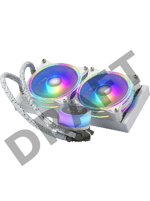 Система охлаждения Cooler Master ML240 ILLUSION White Edition 27mm wide radiator,120mm ARGB Gen2 fan*2,Pump ARGB Gen 2 LED