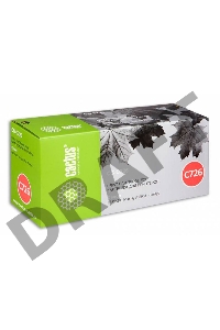 Тонер Картридж Cactus CS-C726S черный для Canon LBP-6200 LBP-6200D (2100стр.)