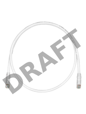 Патч-корд Panduit UTPSPL7MY UTP вилка RJ-45-вилка RJ-45 кат.6 7м белый LSZH