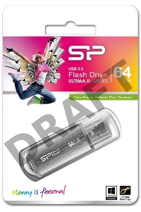 Флэш Диск Silicon Power USB Drive 64Gb Ultima II SP064GBUF2M01V1S {USB2.0, Silver}