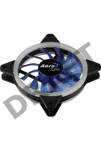 Вентилятор Aerocool REV Blue , 120x120x25мм, цвет светодиодов : синий, подсветка в виде двойного кольца, 3+4-Pin, 1200 об/мин, 41,3 CFM, 15,1 дБА