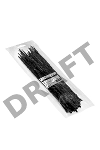 Стяжка (хомут) нейлоновая ExeGate EX293130RUS CV66-500x4.8B (нейлон 6.6, 500x4.8мм, неоткрывающаяся, halogen free, -40°C - +85°C, черная, 100 шт)