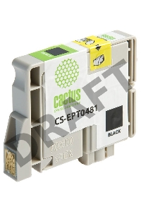 Картридж струйный Cactus CS-EPT0481 черный для Epson Photo R200 R220 R300 R320 (14,4ml)
